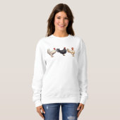 Sweatshirt des poulets de ferme (Devant entier)