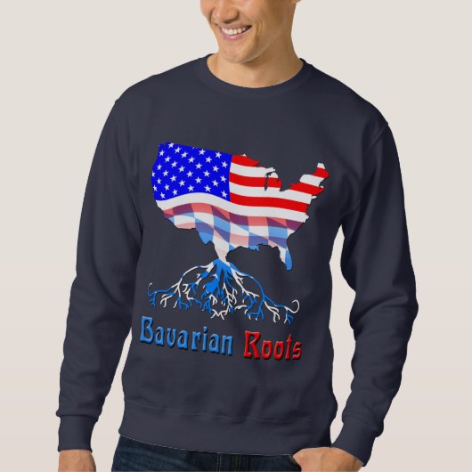 Sweatshirt des racines bavaroises américaines (Devant)