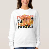 Sweatshirt des vaches Citrouille de Coquette (Devant)