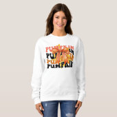 Sweatshirt des vaches Citrouille de Coquette (Devant entier)