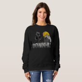 Sweatshirt Descente Montagne Vélo Mtb Roue Course Bmx (Devant entier)