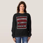 Sweatshirt Description de la définition du trottoir — (Devant entier)
