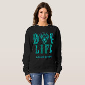 Sweatshirt Design avec Turqouise Labrador Retriever Lab (Devant entier)