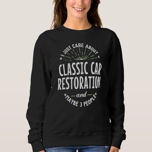 Sweatshirt Design classique de restauration de voiture pour h (Devant)