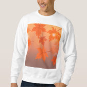 Sweatshirt Design d'automne avec feuilles d'érable et effet b (Devant)