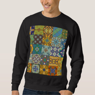 Sweatshirt Design de carreaux Talavera portugais
