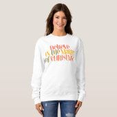 Sweatshirt Design de mode de vie lent (Devant entier)