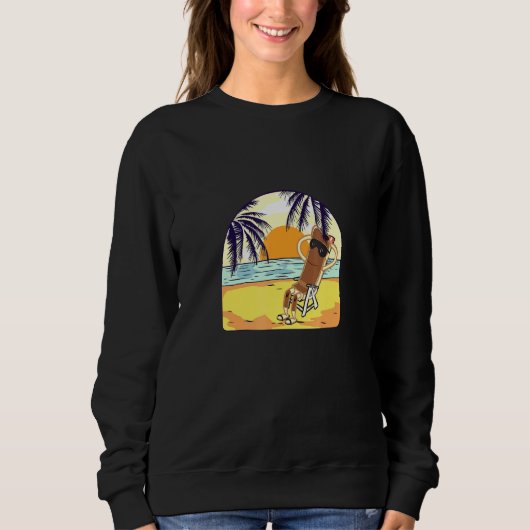 Sweatshirt Design de plage d'été (Devant)