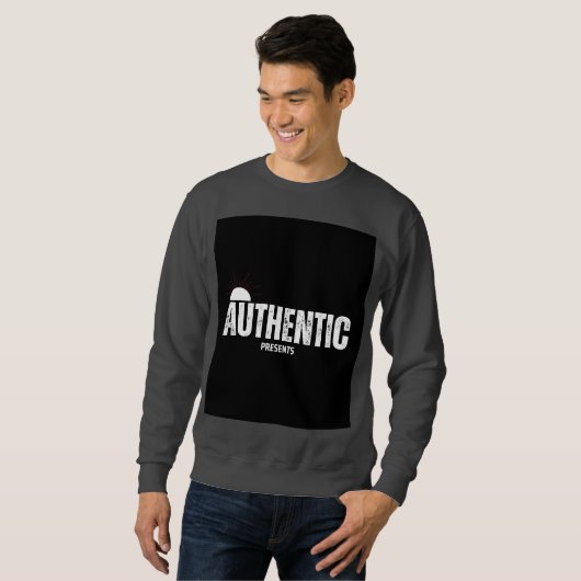 Sweatshirt Design d'écriture authentique (Devant entier)