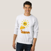 Sweatshirt Design ensoleillé d'été dynamique (Devant entier)
