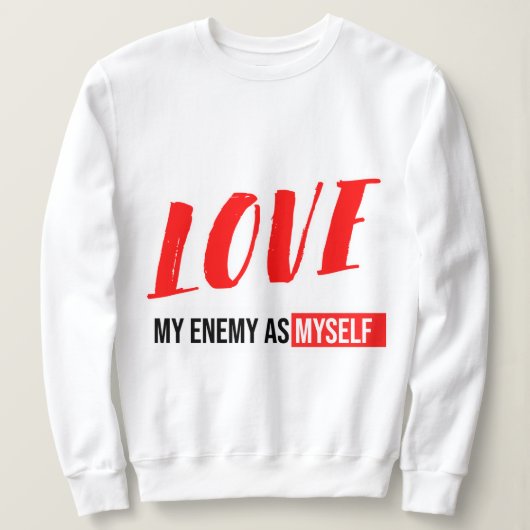 Sweatshirt Design graphique de texte de typographie moderne (Design devant)