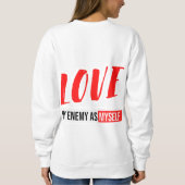 Sweatshirt Design graphique de texte de typographie moderne (Dos)