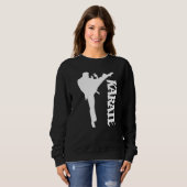 Sweatshirt Design Karate Taekwondo Practicer Karate (Devant entier)