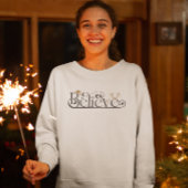 Sweatshirt Design moderne de la croyance Calligraphie Noël