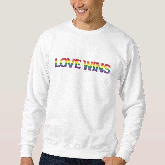 Sweatshirt Design moderne, simple, coloré, dynamique L'amour  (Devant)