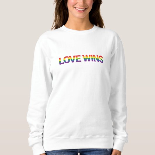 Sweatshirt Design moderne, simple, coloré, dynamique L'amour (Devant)