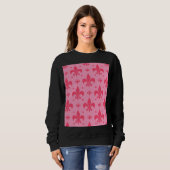 Sweatshirt Design Motif rose Fleur de lis (Devant entier)