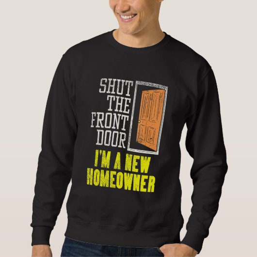 Sweatshirt Design Propriétaire Pour Le Réchauffement Ménage F (Devant)