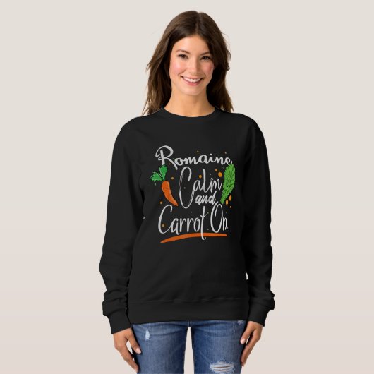 Sweatshirt Design Romain et Carrot pour légumes et légumes (Devant entier)