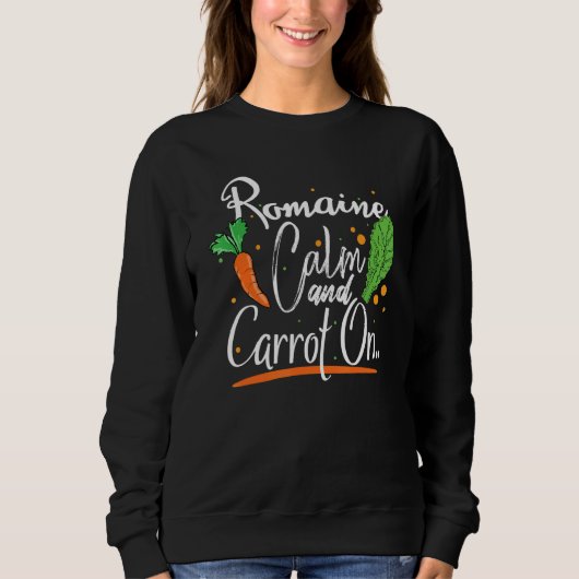 Sweatshirt Design Romain et Carrot pour légumes et légumes (Devant)