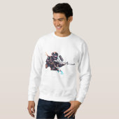 Sweatshirt Design T-shirt Hustle Harder (Devant entier)
