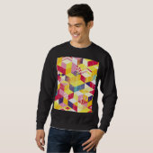 Sweatshirt Design vintage géométrique et abstrait. (Devant entier)