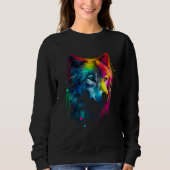 Sweatshirt Designer Professional Artist Wolf (Devant)
