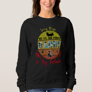 Sweatshirt Désolé Boys Usaf Papa Est Mon Hélicoptère Valentin