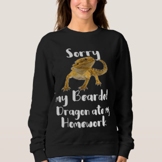 Sweatshirt Désolé Dragon Lourd Mangé Mon Travail