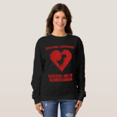 Sweatshirt Désolé Mesdames Maman Est Mon Pixel Valentin T Rex (Devant entier)
