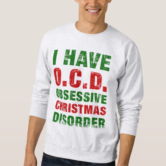 Sweatshirt Désordre obsédant de Noël (Devant)
