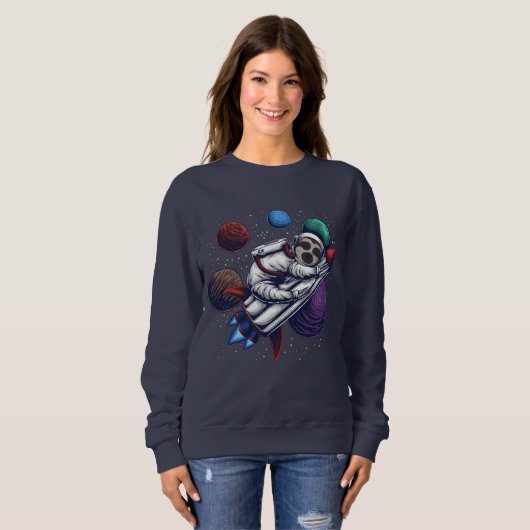 Sweatshirt d'espace adorable (Devant entier)