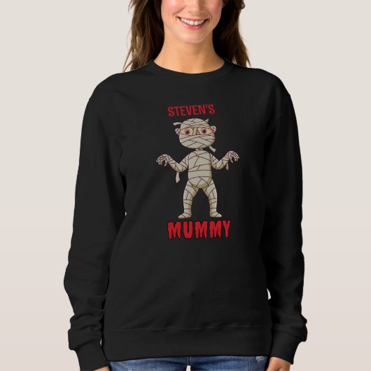 Sweatshirt Dessin amusant "maman" pour enfant Halloween (Devant)