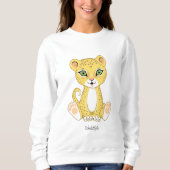 Sweatshirt Dessin animalier Wild Young Leopard (Devant)