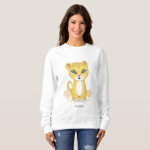 Sweatshirt Dessin animalier Wild Young Leopard (Devant entier)
