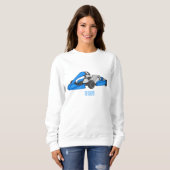 Sweatshirt dessin animé de Kart racing (Devant entier)