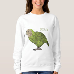 Sweatshirt dessin animé d'oiseaux de Kakapo