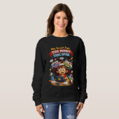 Sweatshirt Dessin animé drôle de suranalyse (Devant entier)