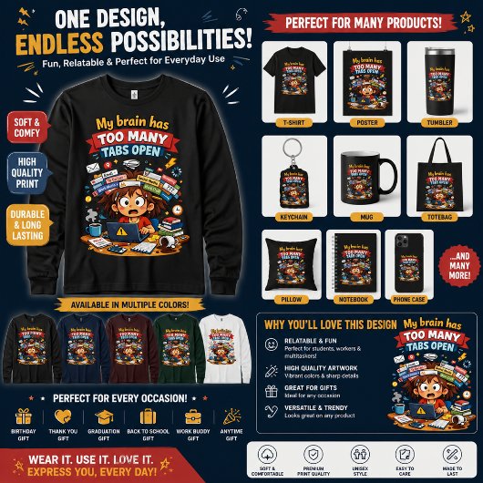 Sweatshirt Dessin animé drôle de suranalyse