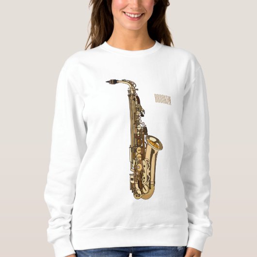 Sweatshirt dessin animé saxophone (Devant)
