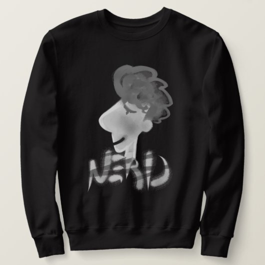 Sweatshirt Dessin de dessin de cool drôle Nerd Guy (Design devant)