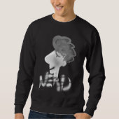 Sweatshirt Dessin de dessin de cool drôle Nerd Guy (Devant)