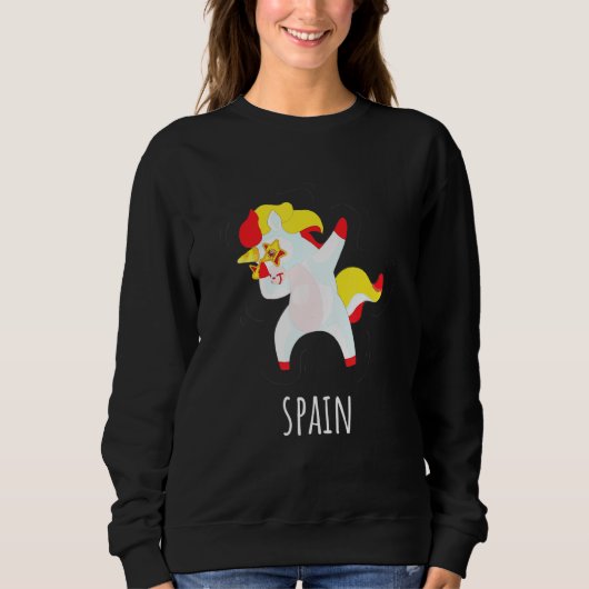 Sweatshirt Dessins de licorne avec drapeaux de pays - Licorne (Devant)