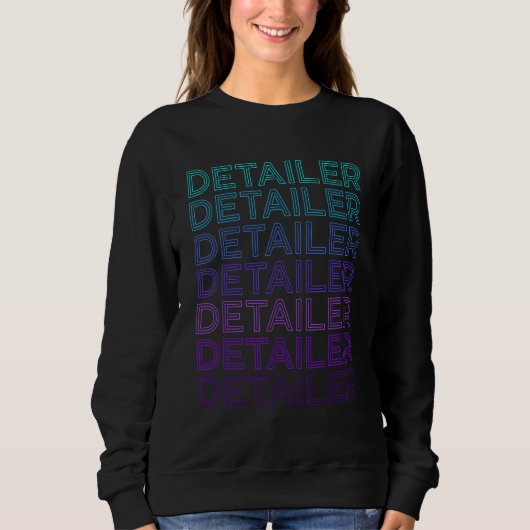 Sweatshirt Detailer Auto Detailer Retro Car Detailing (Devant)