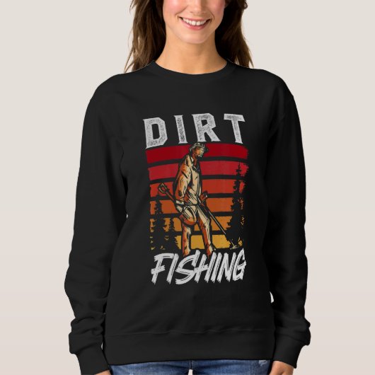 Sweatshirt Détecteur de détection de métaux de pêche directe (Devant)