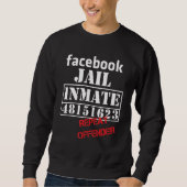 Sweatshirt Détenu de prison de la fb récidive délinquant libé (Devant)