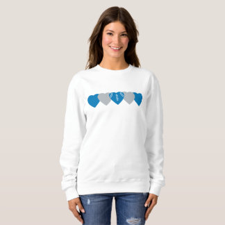 Sweatshirt Detroit Lions Heart Football Dark