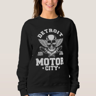 Sweatshirt Détroit Michigan Motor City Spark Plug Ailes Ride