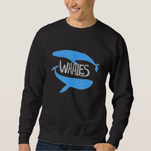 Sweatshirt Deux Baleines Sauvent Les Baleines Sea Mammal Cons