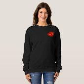 Sweatshirt Deux Coeurs Rouges, Graphique Art numérique Modern (Devant entier)